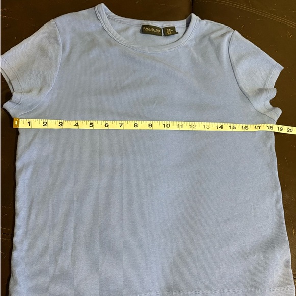 Rachel Zoe Soft Blue Ribbed Tea - Picture 3 of 4